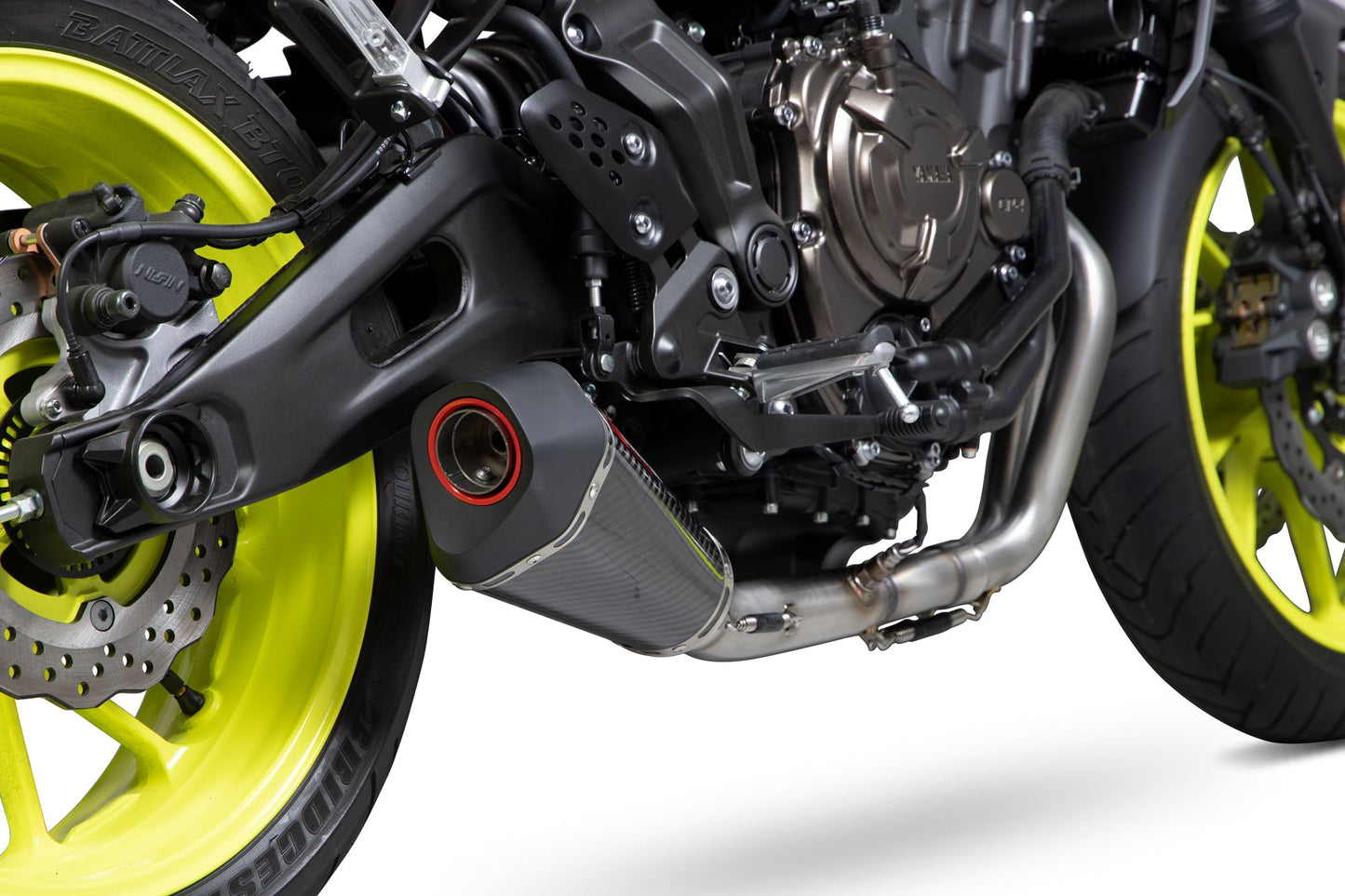 Yamaha MT-07 Serket Taper De-cat Race Full System - Carbon Fibre Sleeve - Scorpion Exhaust