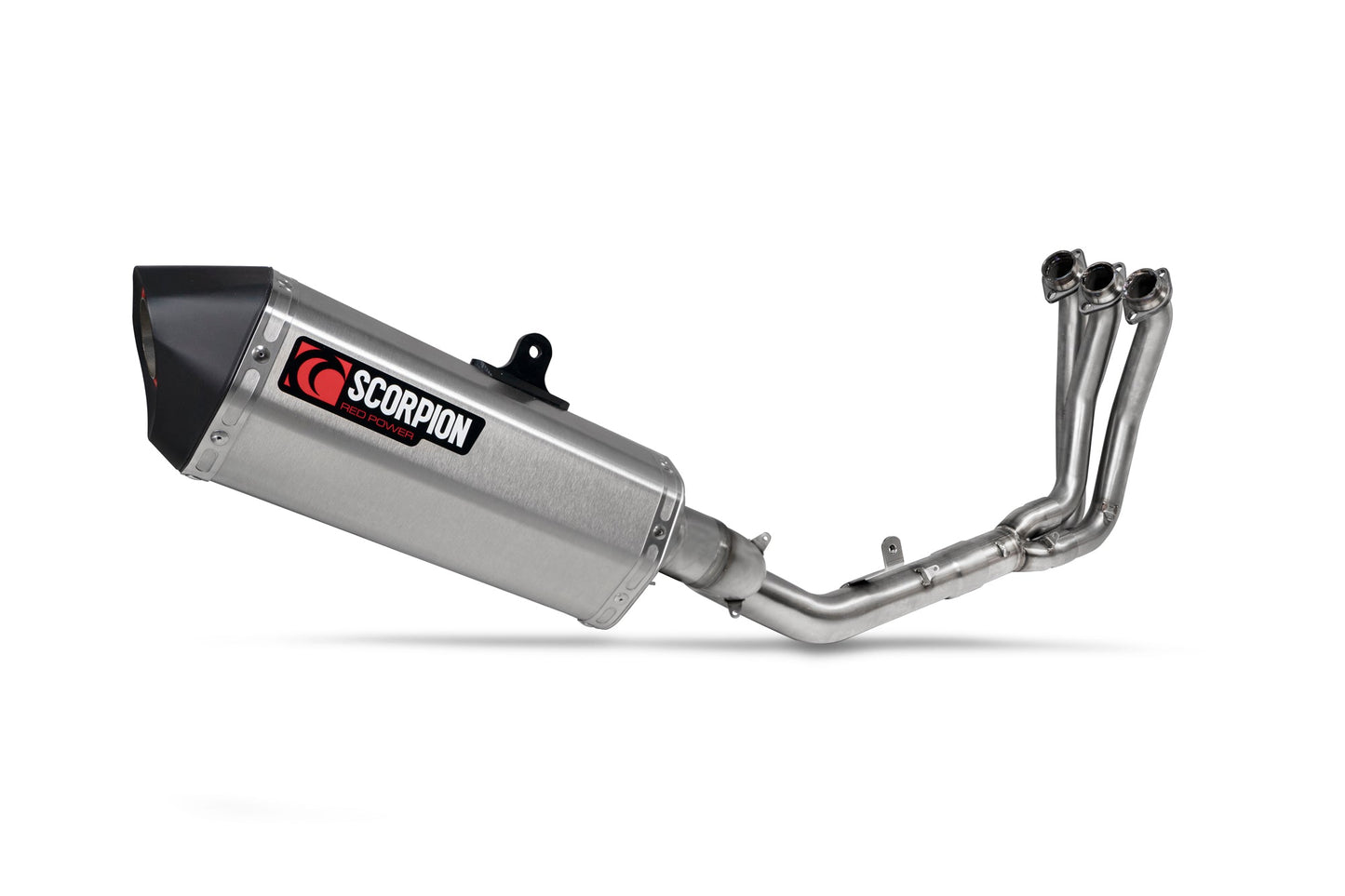 Yamaha MT-09 Serket Full System - Brushed Stainless Steel Sleeve - Scorpion Exhaust
