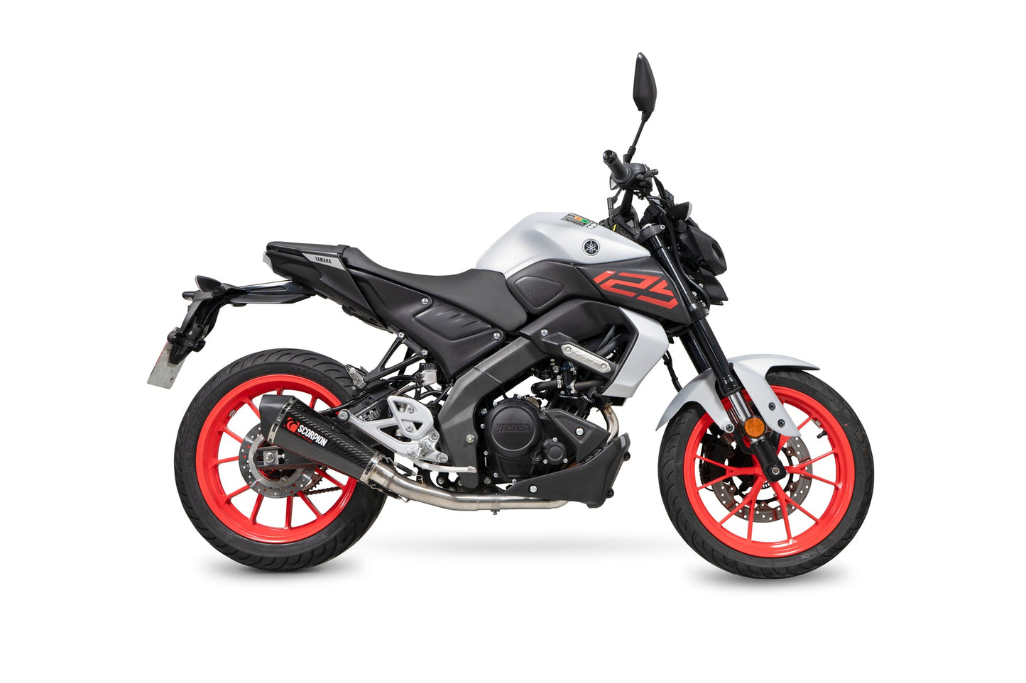 Yamaha MT-125 Euro 5 Serket Taper Full System - Carbon Fibre Sleeve - Scorpion Exhaust