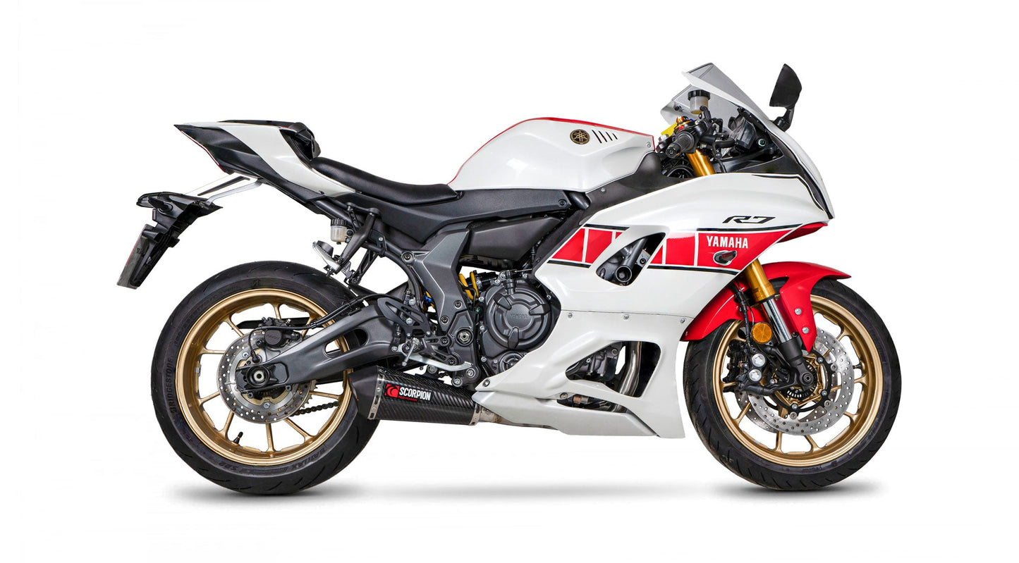 Yamaha YZF R7 Serket Taper Full System - Carbon Fibre Sleeve - Scorpion Exhaust
