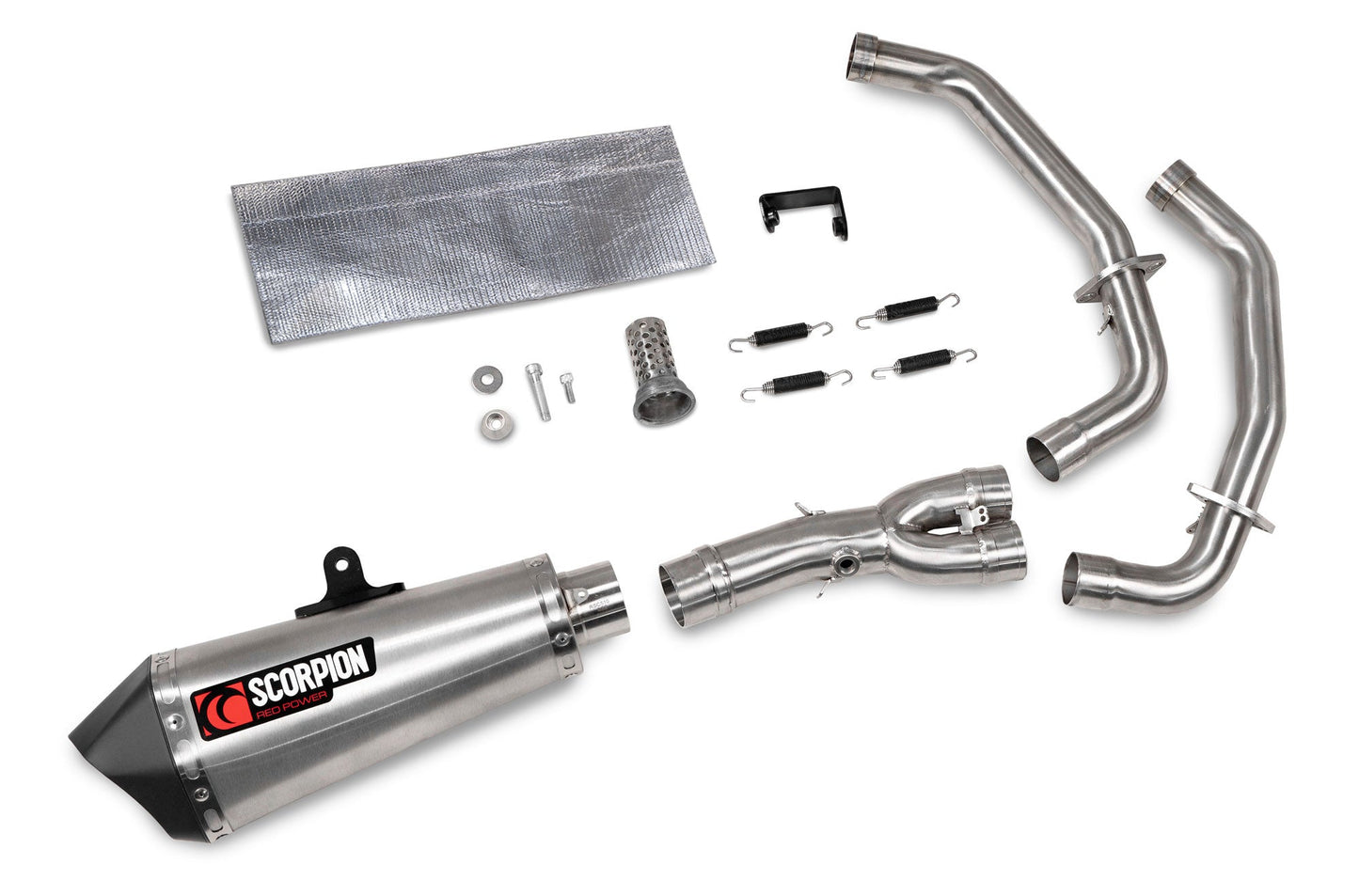 Yamaha YZF R7 Serket Taper Full System - Brushed Stainless Steel Sleeve - Scorpion Exhaust