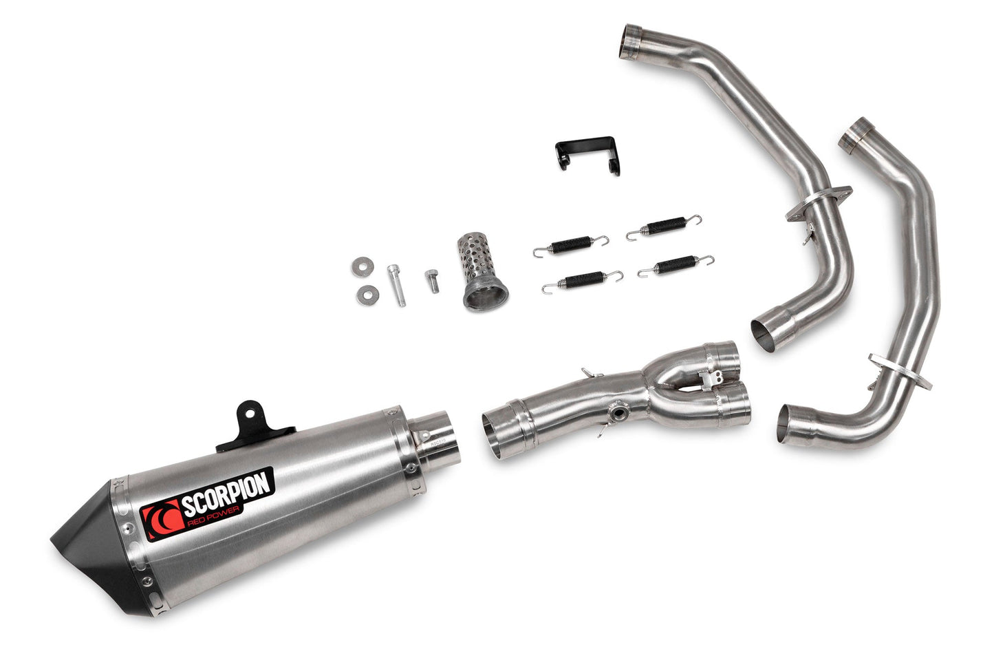 Yamaha MT-07 Serket Taper Full System - Brushed Stainless Steel Sleeve - Scorpion Exhaust
