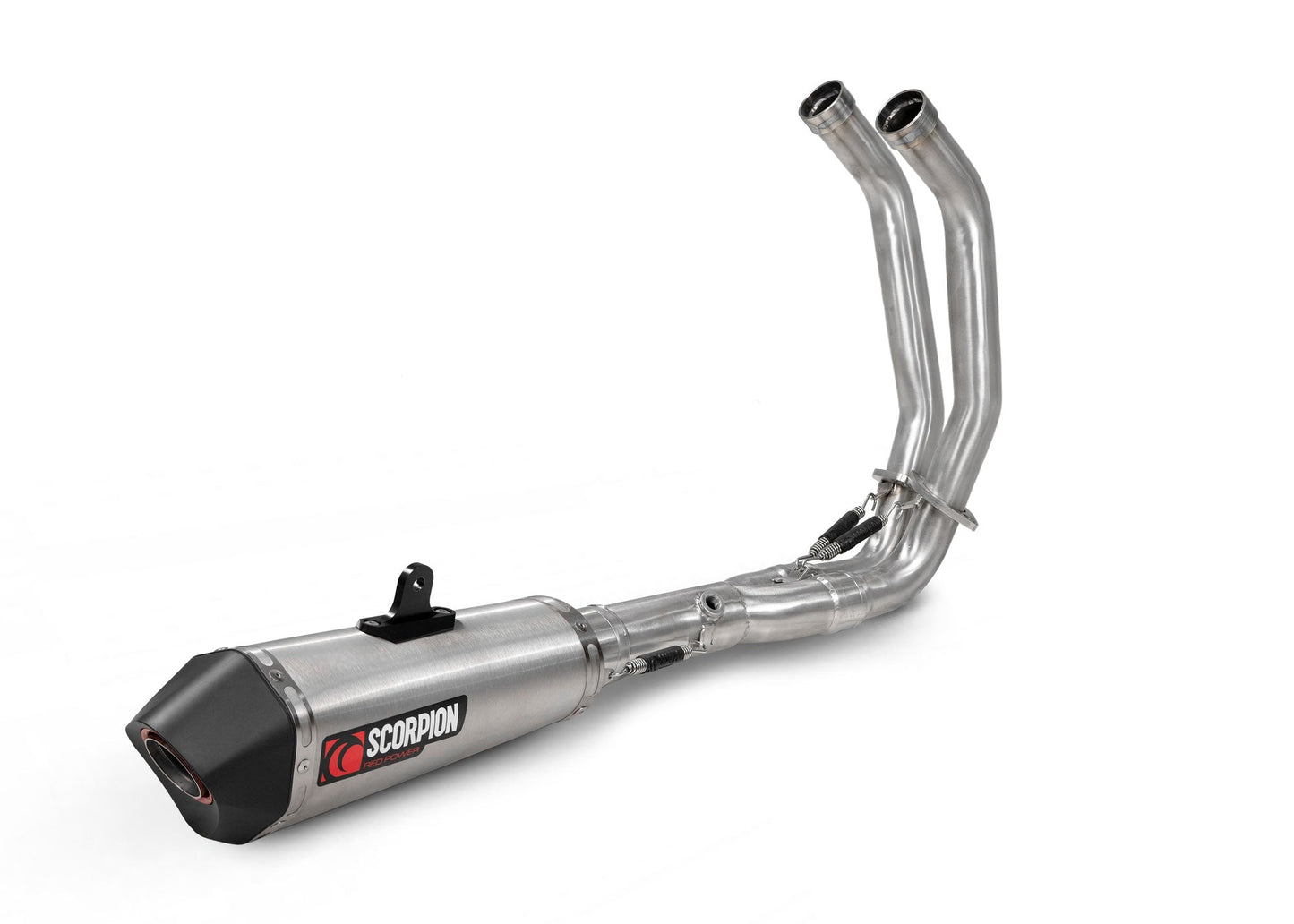Yamaha Tracer 7 Serket Taper Full System - Brushed Stainless Steel Sleeve - Scorpion Exhaust