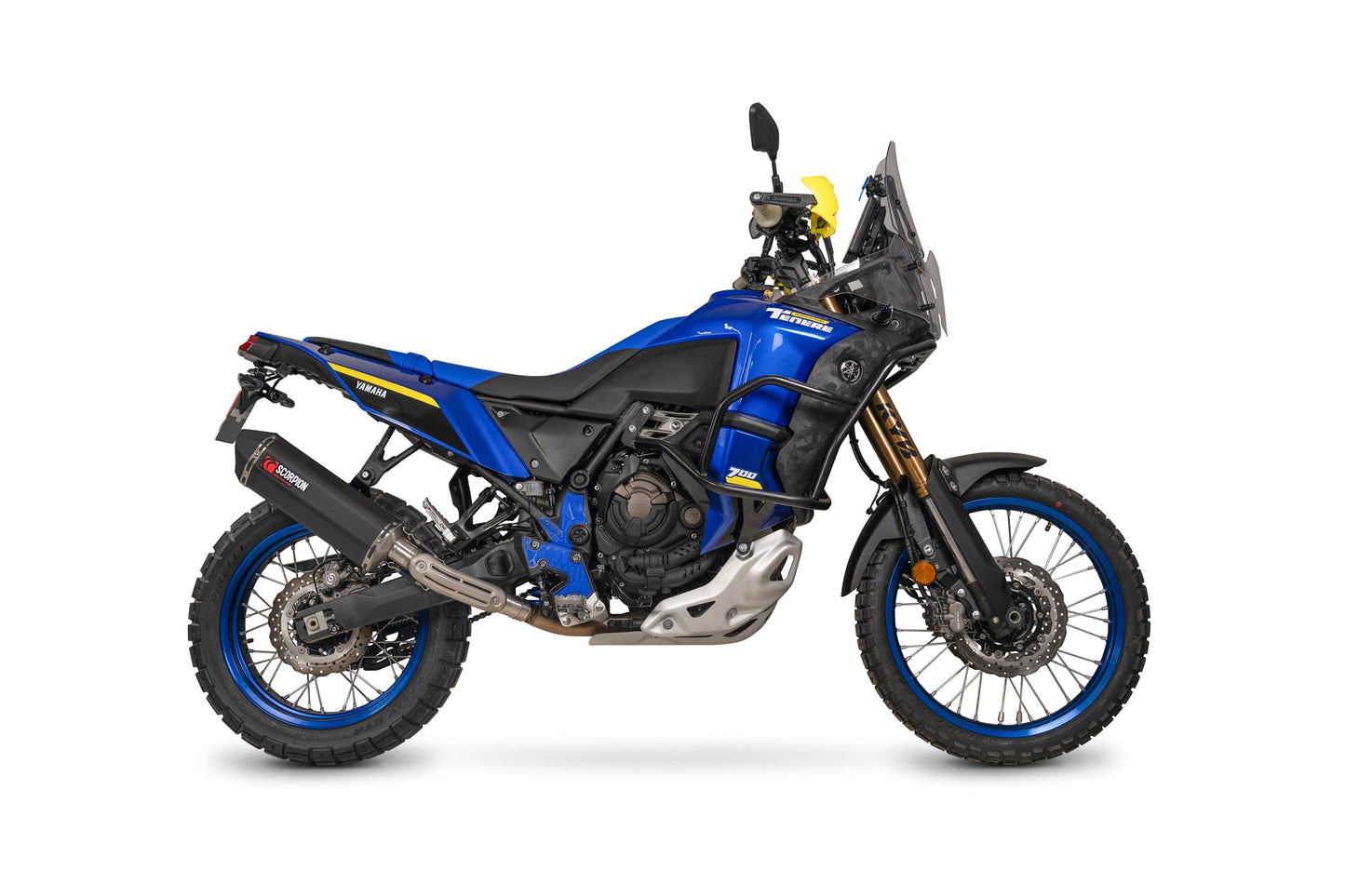 Yamaha Tenere 700 World Raid Serket Parallel Slip-on - Black Ceramic Coated Sleeve - Scorpion Exhaust