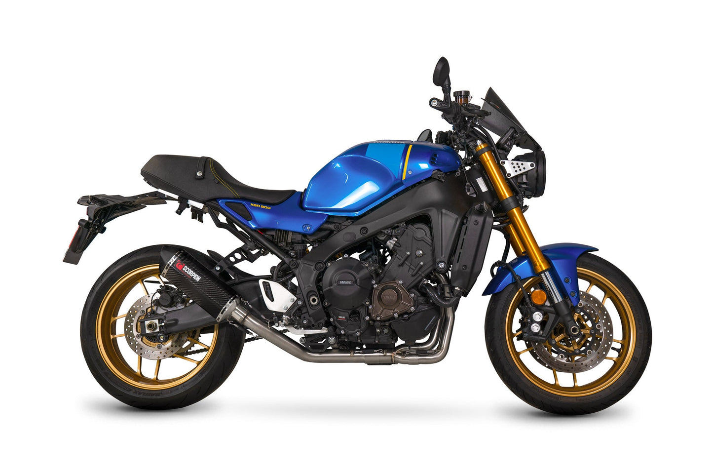 Yamaha XSR 900 Serket Full System - Carbon Fibre Sleeve - Scorpion Exhaust
