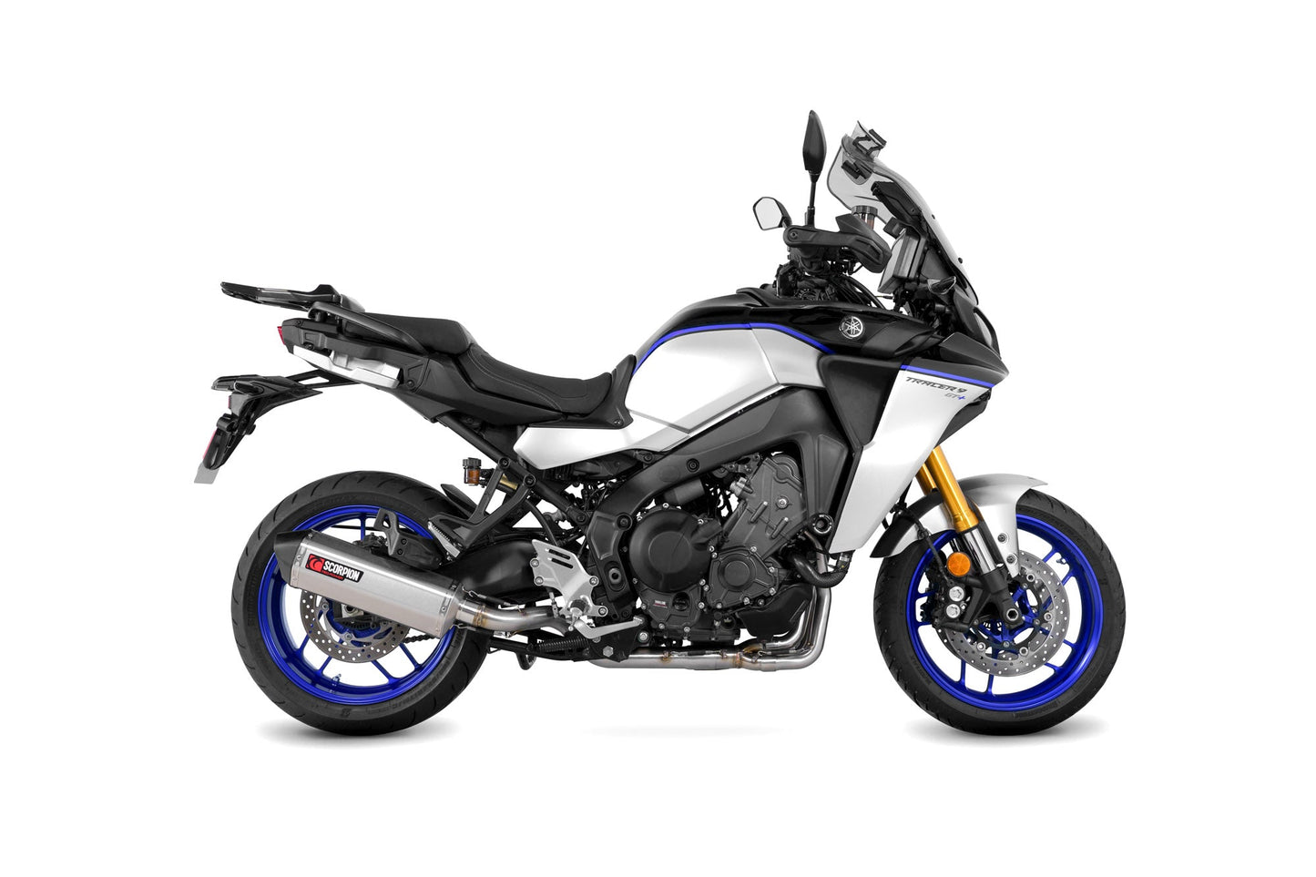 Yamaha Tracer 9 Including GT & GT+Serket Parallel Full System - Stainless Steel Sleeve - Scorpion Exhaust