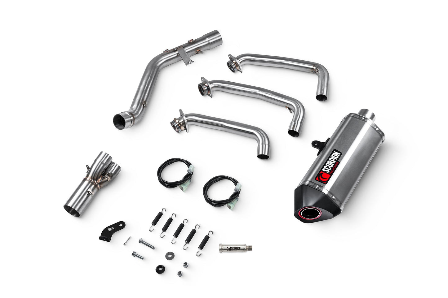 Yamaha MT-09 (INC SP)Serket Full System - Brushed Stainless Steel Sleeve - Scorpion Exhaust