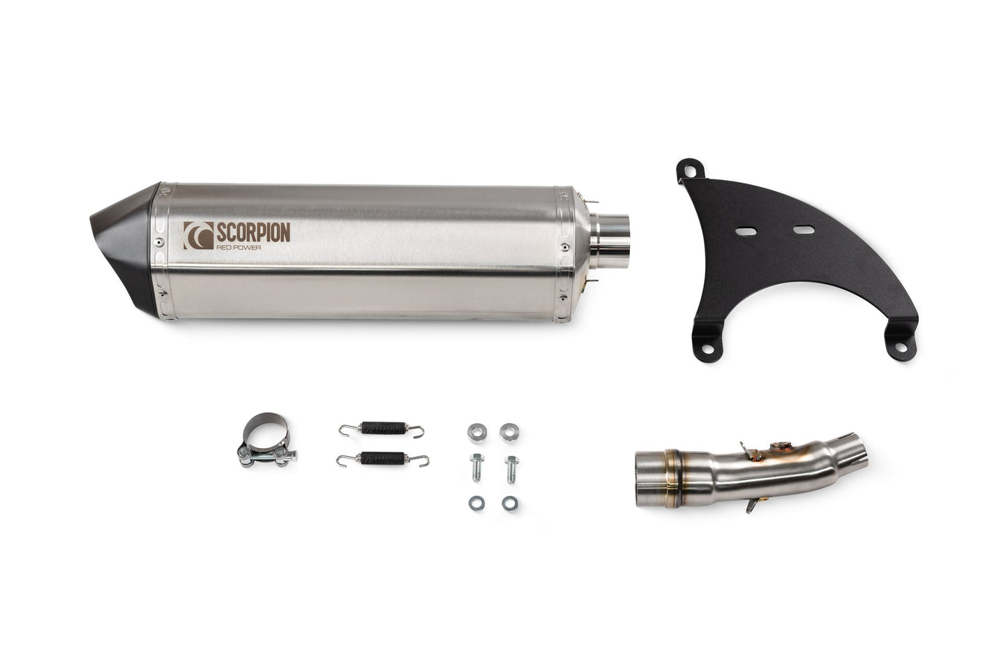 Yamaha X-Max 300 Euro 5 Serket Parallel Slip-on - Brushed Stainless Steel Sleeve - Scorpion Exhaust