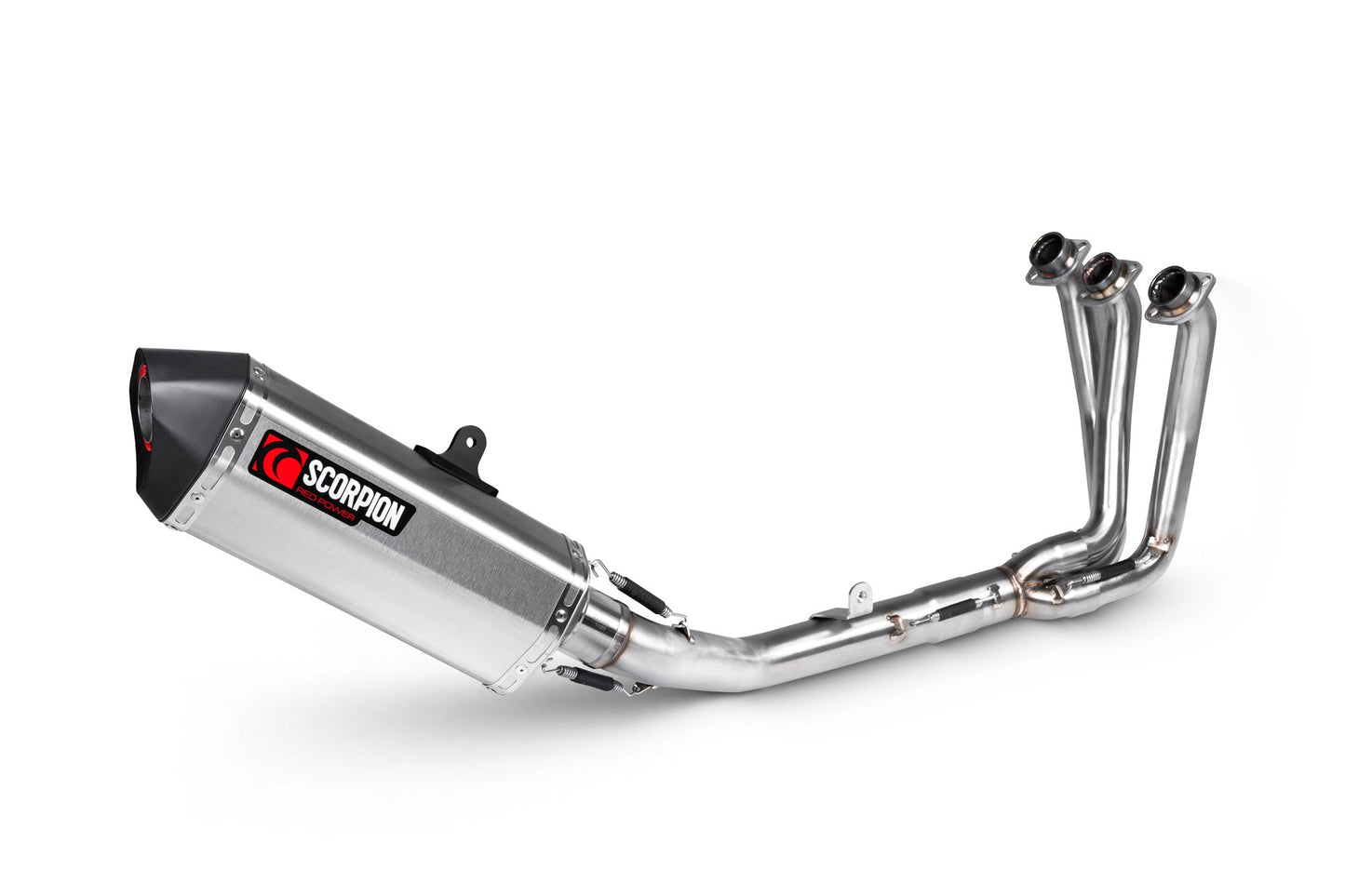Yamaha XSR 900 GP Serket Full System - Brushed Stainless Steel Sleeve - Scorpion Exhaust