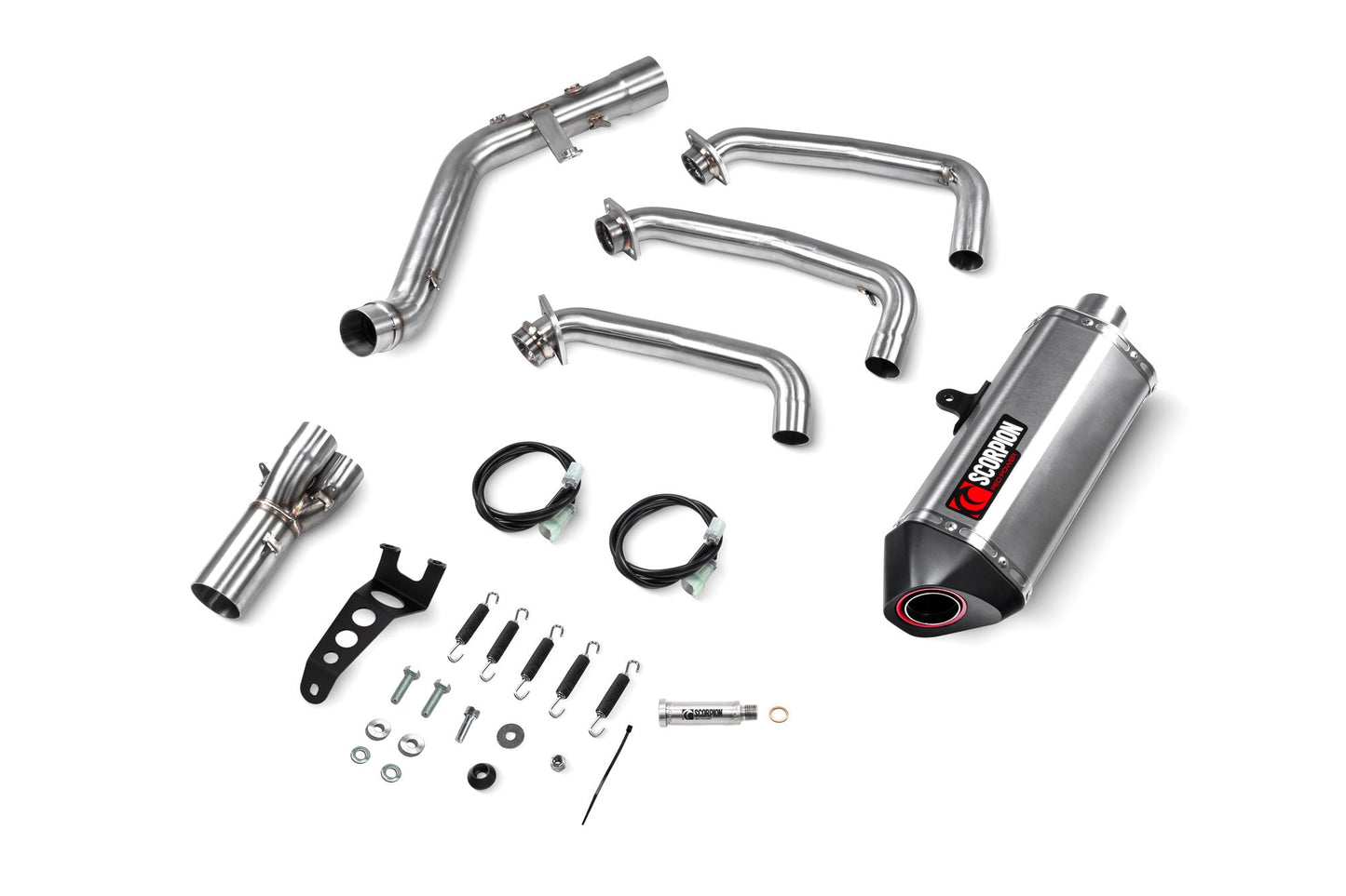 Yamaha XSR 900 GP Serket Full System - Brushed Stainless Steel Sleeve - Scorpion Exhaust