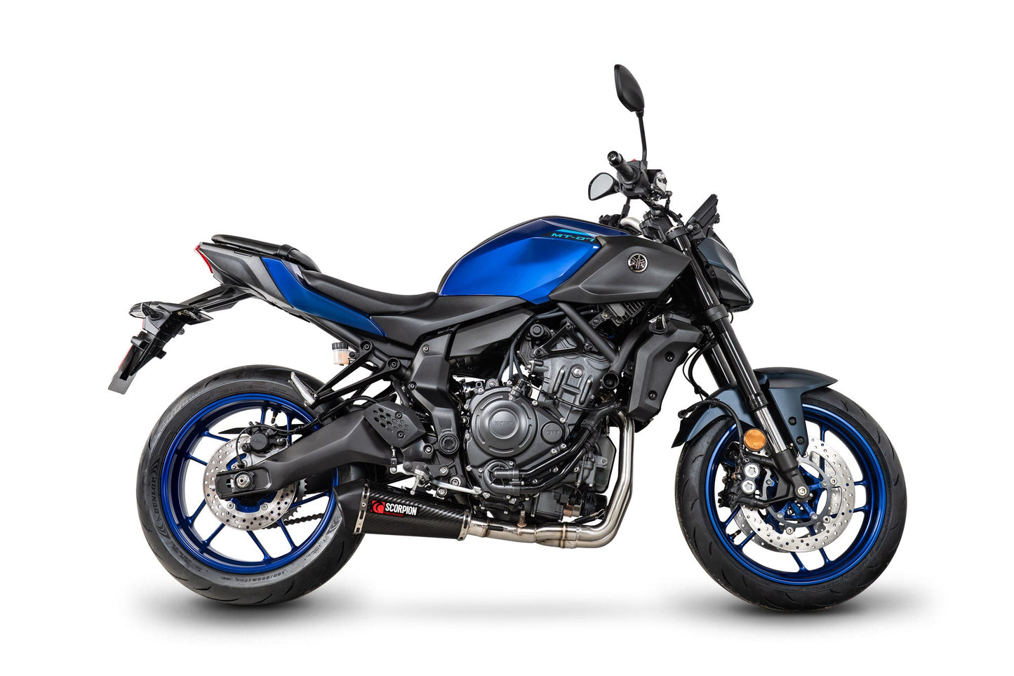 Yamaha MT-07 Euro 5+Serket Taper Full System - Carbon Fibre Sleeve - Scorpion Exhaust