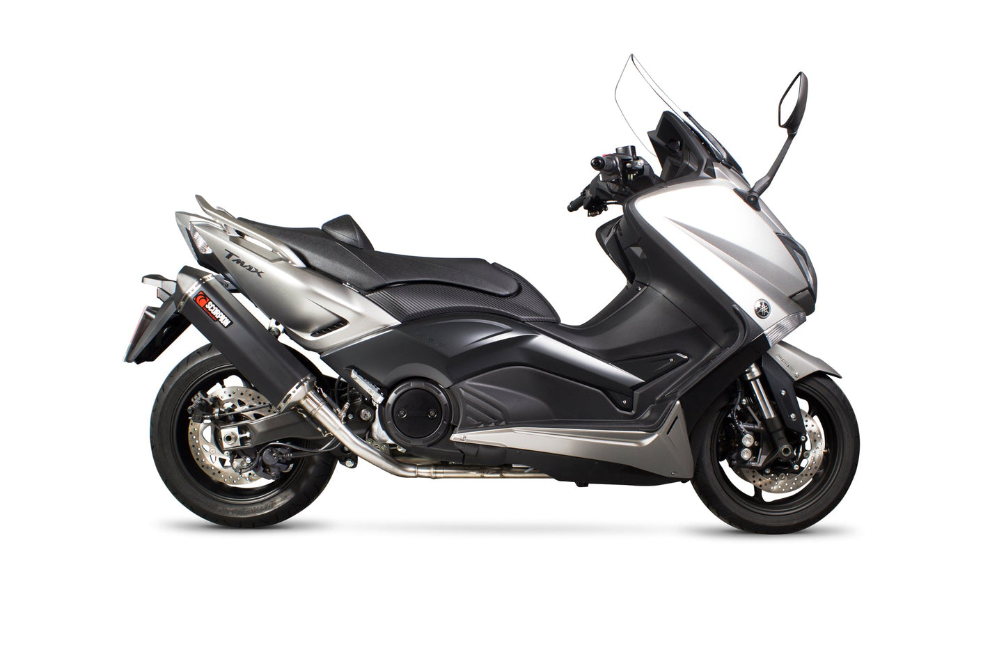 Yamaha T-Max 530 Serket Parallel Full System - Black Ceramic Coated Sleeve - Scorpion Exhaust