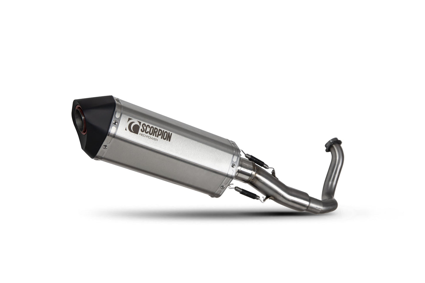 Yamaha T-Max 530 Serket Parallel Full System - Brushed Stainless Steel Sleeve - Scorpion Exhaust