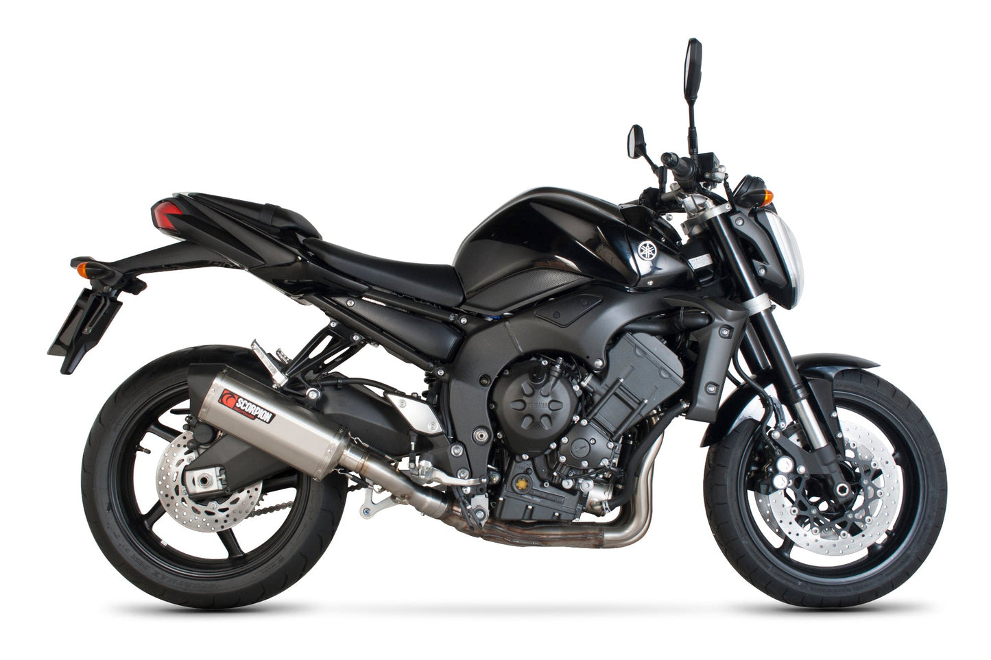 Yamaha FZ1 / FZ1 S Serket Parallel Slip-on - Brushed Stainless Steel Sleeve - Scorpion Exhaust