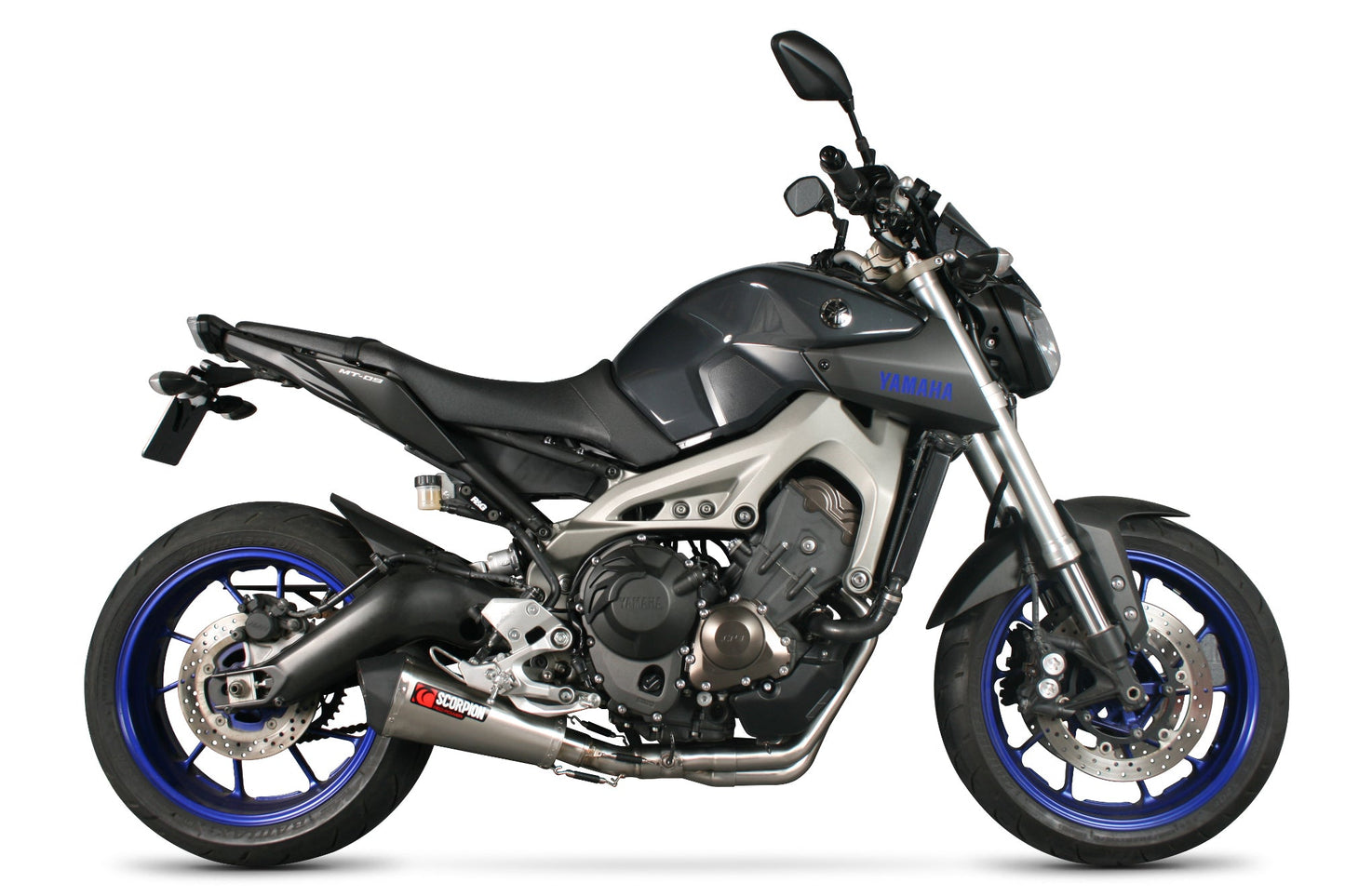 Yamaha MT-09 (2013-2020) / MT-09 SP (2018-2020) Serket Taper Full System - Brushed Stainless Steel Sleeve - Scorpion Exhaust