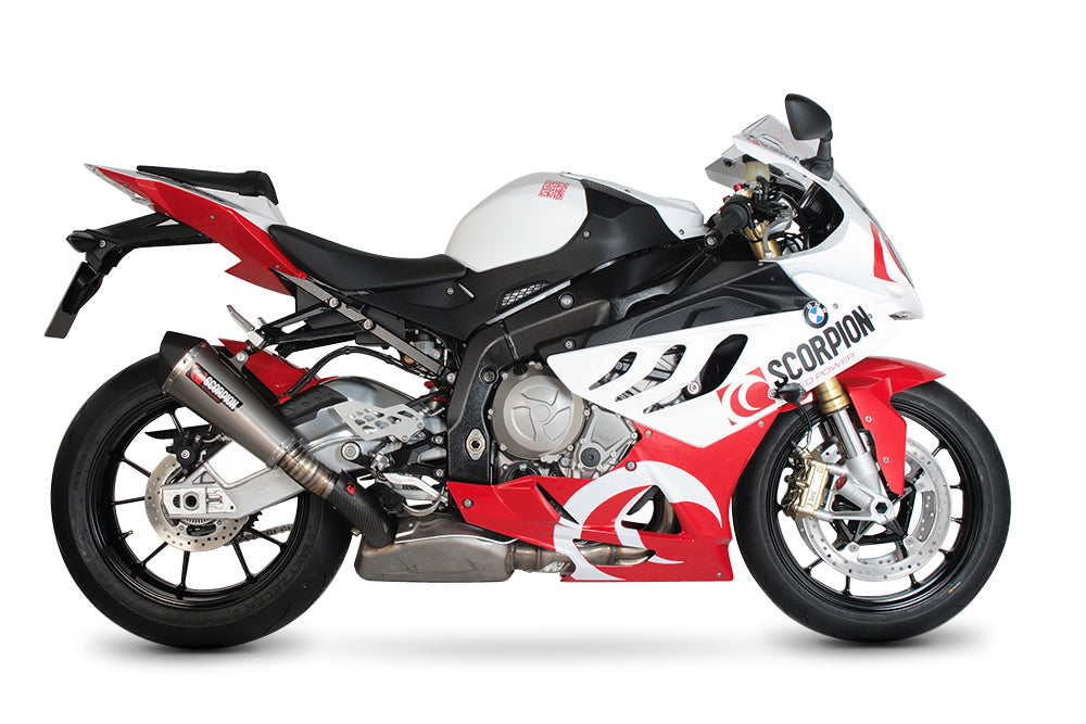 BMWS1000 RR Serket Taper Slip-on - Titanium Sleeve - Scorpion Exhaust