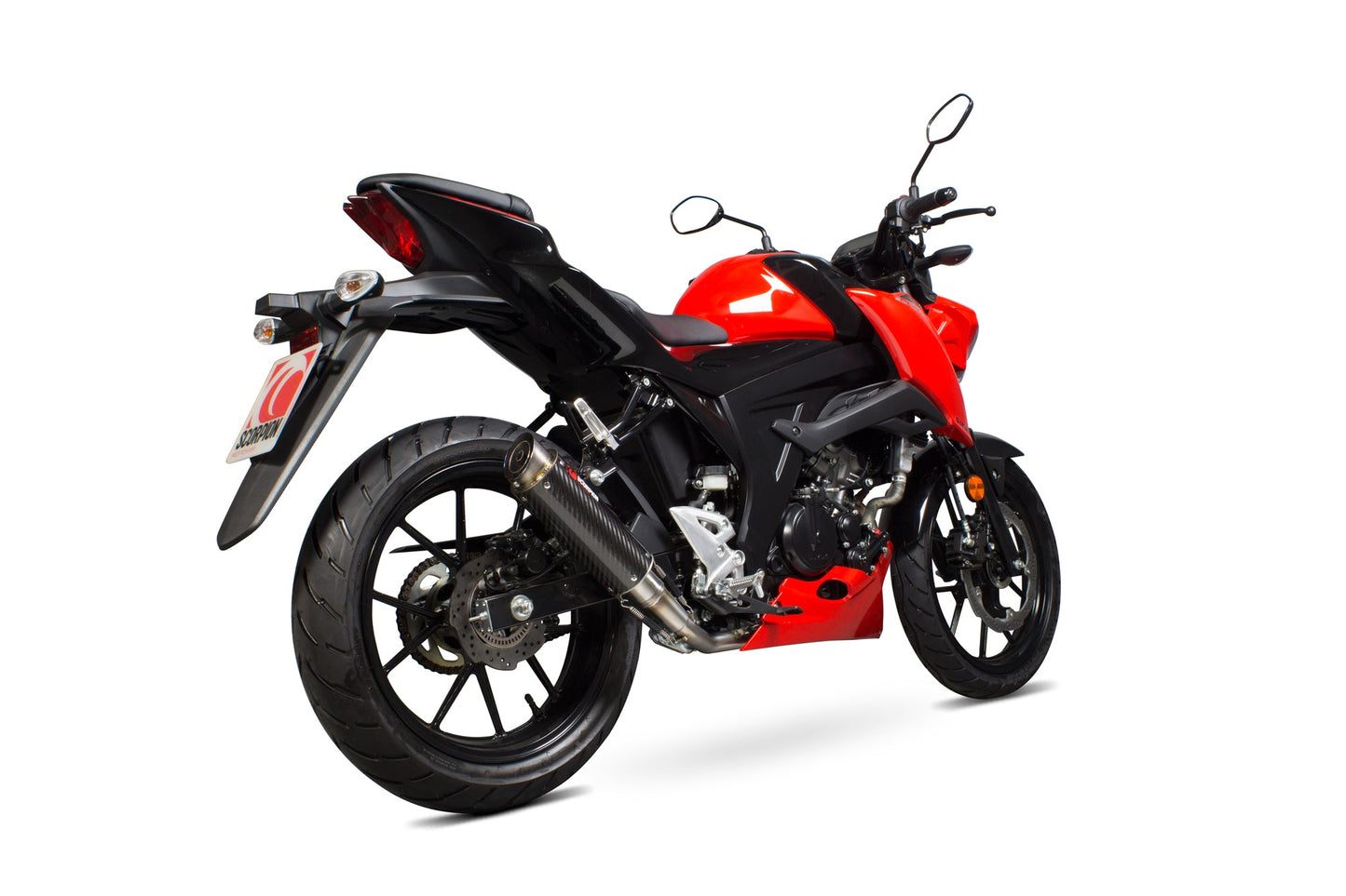 Suzuki GSX-S 125 / GSX-S 150 RP1-GP Full System - Carbon Fibre Sleeve - Scorpion Exhaust