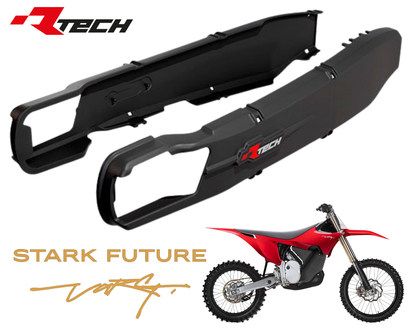 STARK VARG SWING ARM PROTECTORS GUARDS 2023 - 2024 RTECH ** NEW **