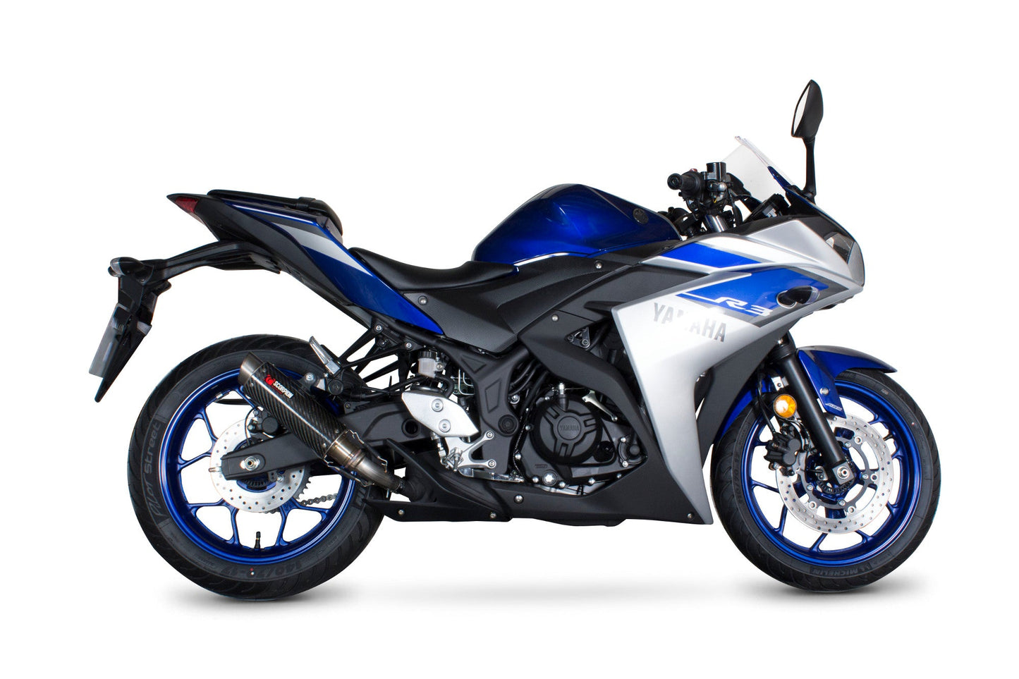 Yamaha YZF-R3 RP1-GP Slip-on - Carbon Fibre Sleeve - Scorpion Exhaust