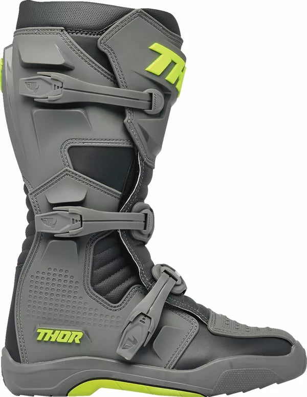 Adults Motocross Thor Blitz XR Off Road Motorbike 2024 MX Dirt Bike Boots Grey
