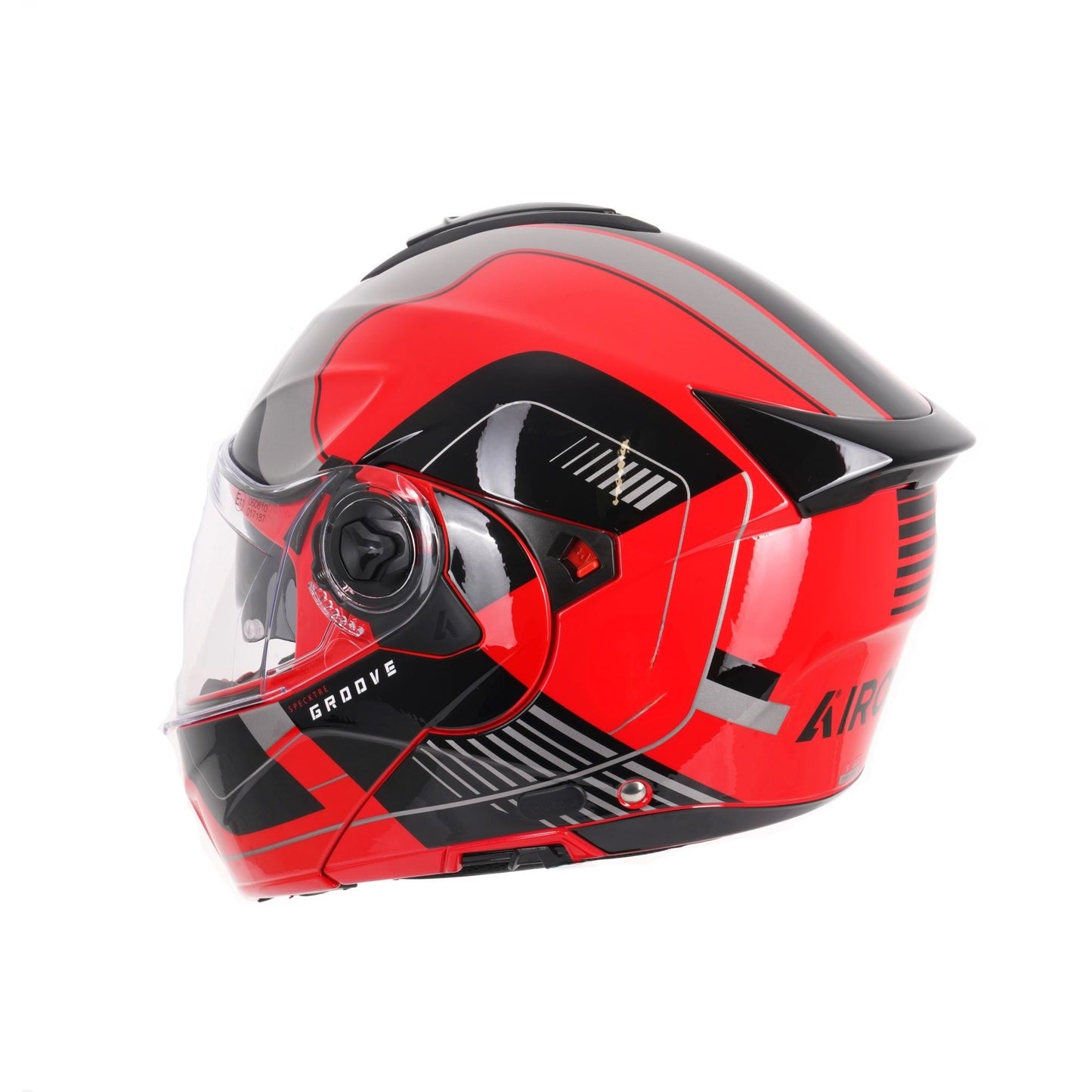 Airoh Specktre Flip-Front Motorcycle Helmet Flip Up Red