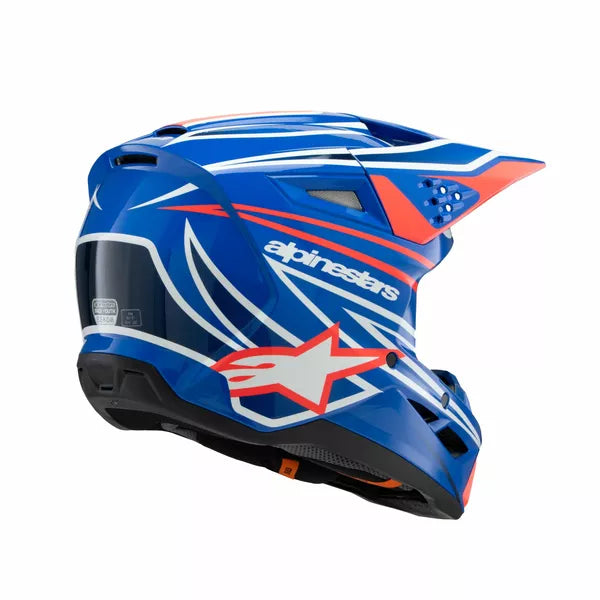 Alpinestars Supertech M3 Wurx Helmet Youth Black Blue Red White