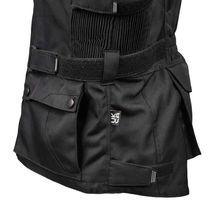 Adventure Touring Motorcycle Jacket Bike It Triple Black All-Weather Waterproof