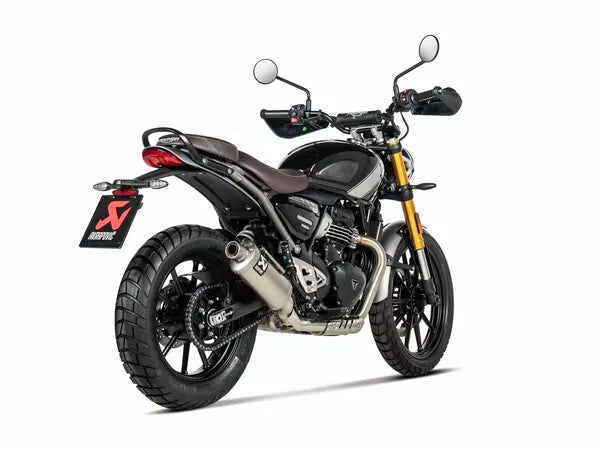 Akrapovic Triumph Speed 400 2023 2024 Slip On Exhaust Road Legal Titanium