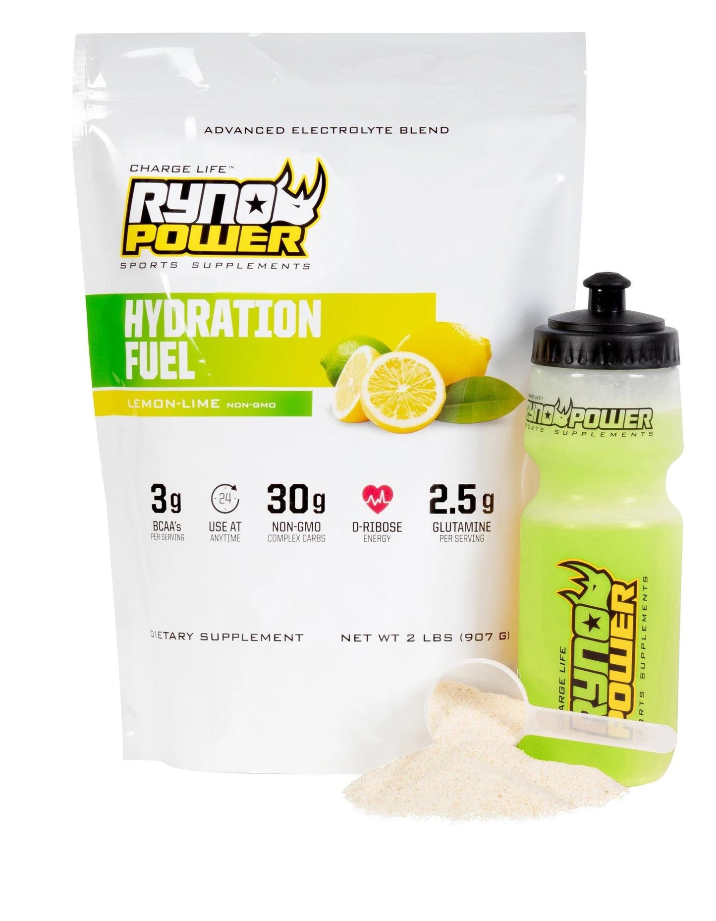Hydration Fuel 2LB - Lemon Lime - RYNO POWER
