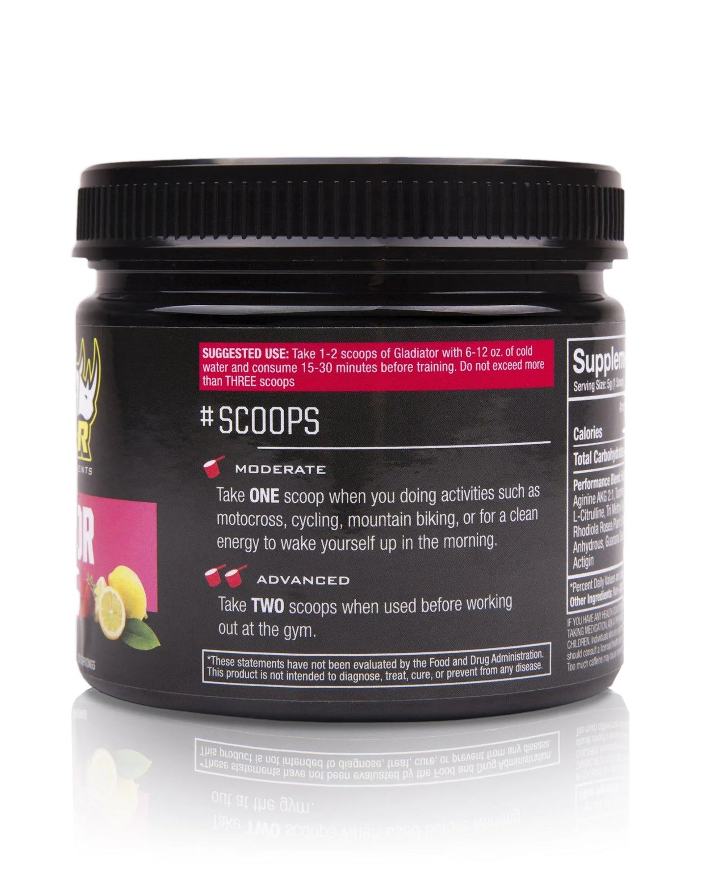 Gladiator Pre-Workout Strawberry Lemonade - RYNO POWER