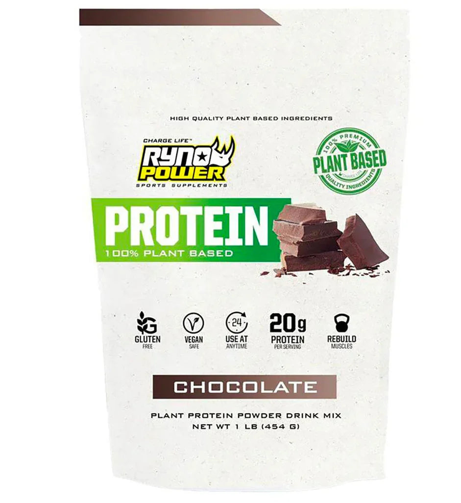 Chocolate Plant Protein Powder 1LB - RYNO POWER