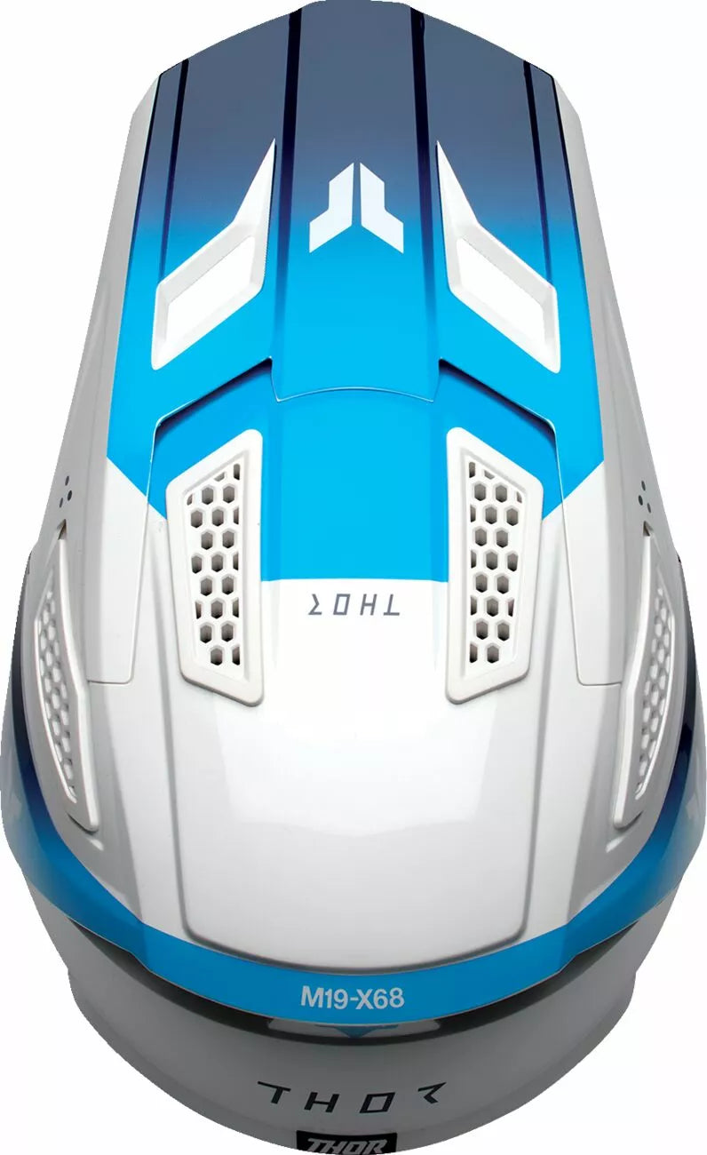 THOR Fleet Storm Helmet NEW 2025 Motocross Helmet YOUTH WHITE BLUE