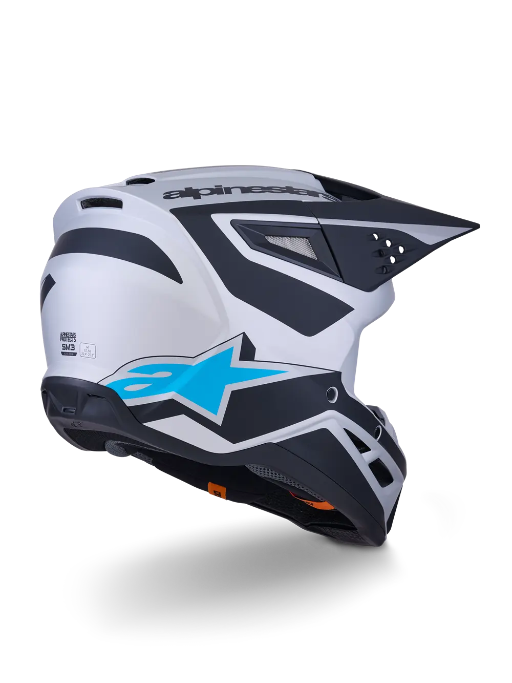 Alpinestars SM3 Heat Helmet Adult Blue/Silver