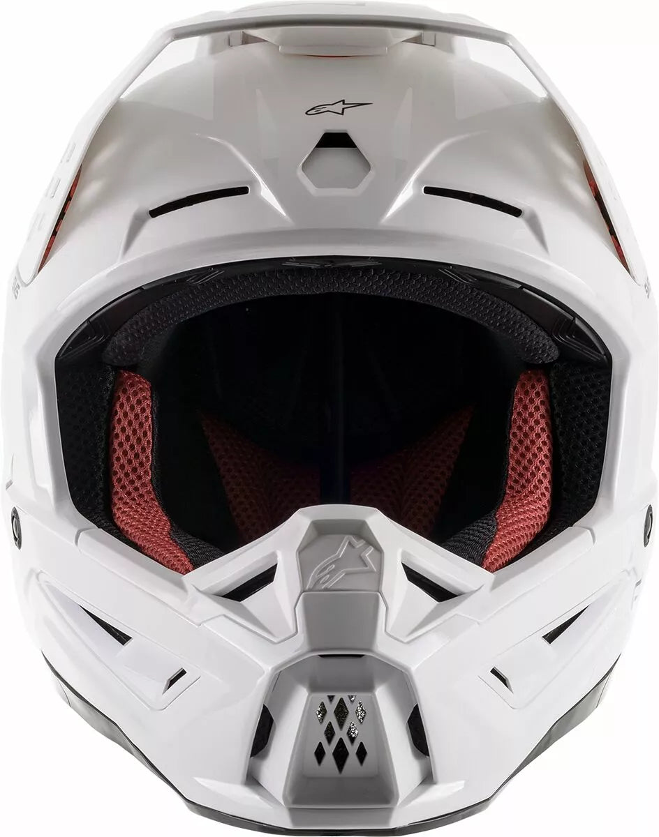 Alpinestars Supertech M5 Solid Helmet White Adult