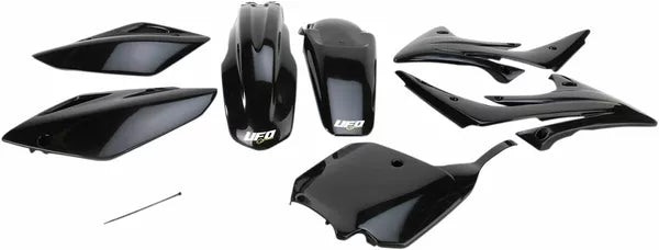 HONDA CRF 150 PLASTIC KIT UFO 5 PIECE 2007 - 2024 BLACK/RED