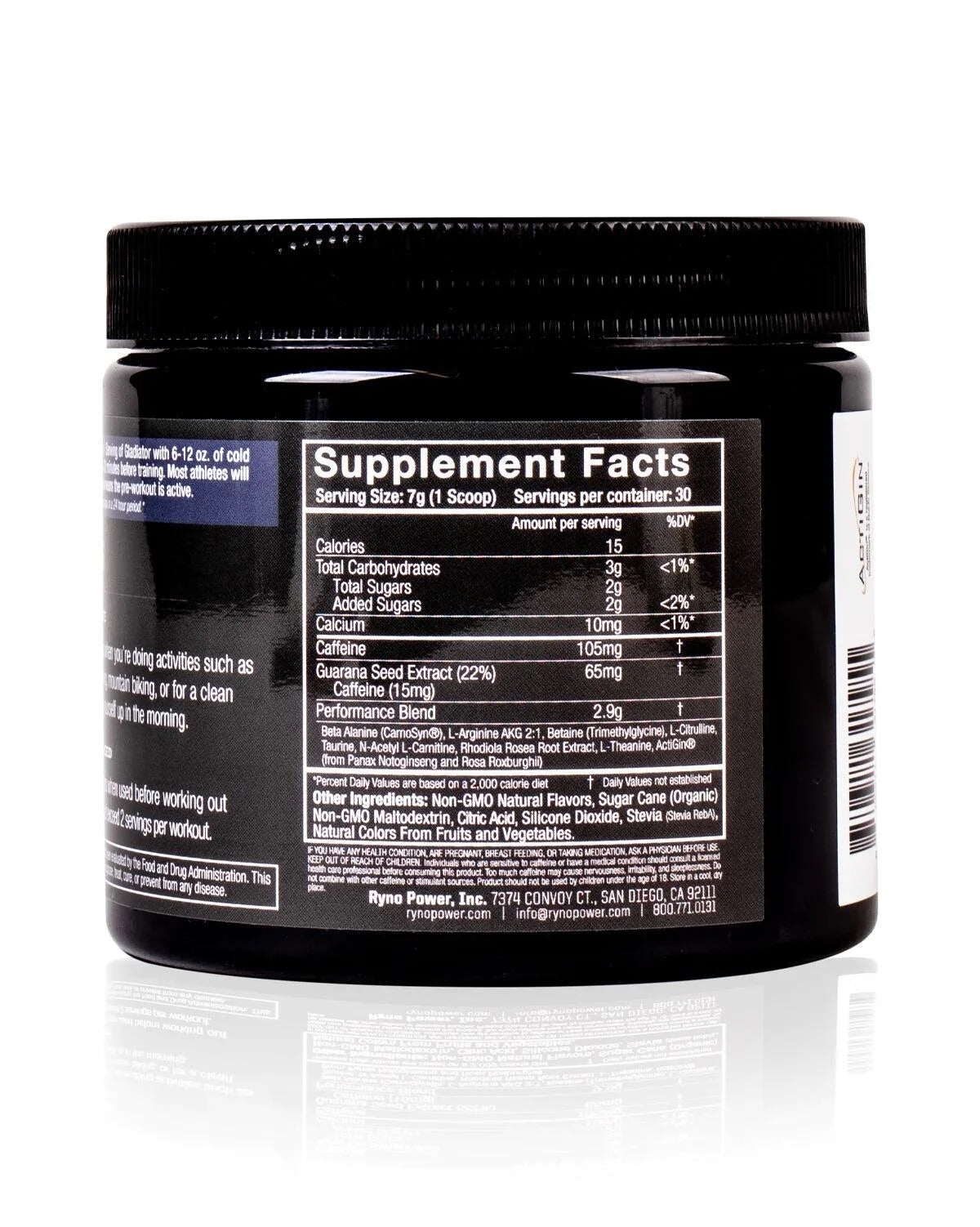 Gladiator Pre-Workout Grape - RYNO POWER