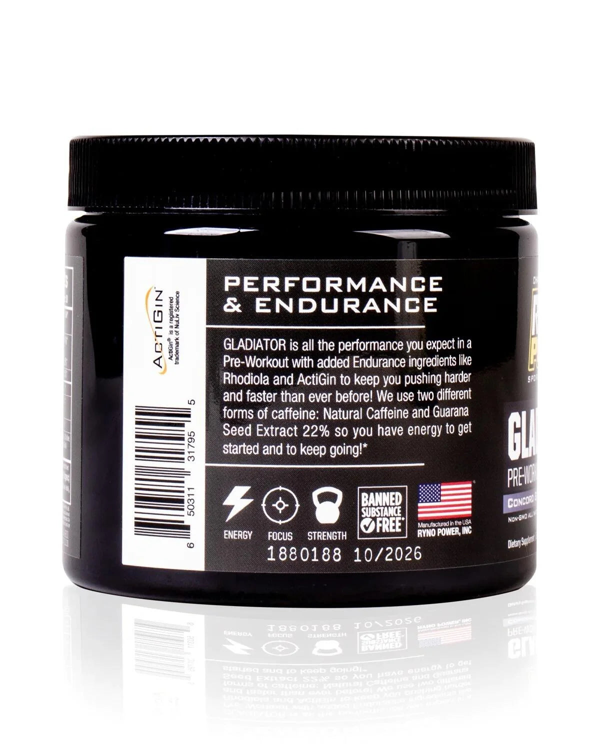 Gladiator Pre-Workout Grape - RYNO POWER