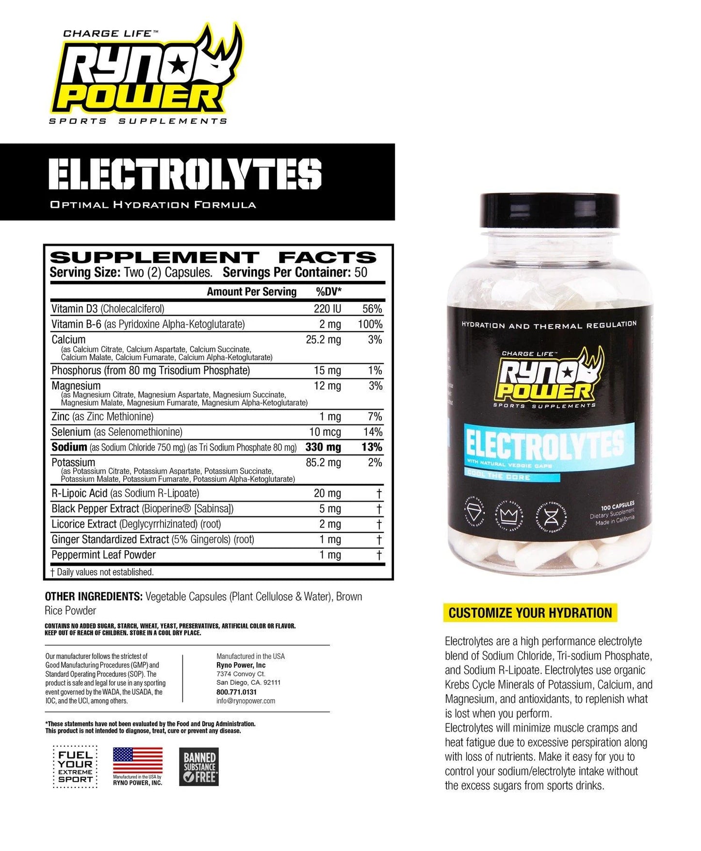 Electrolytes - RYNO POWER