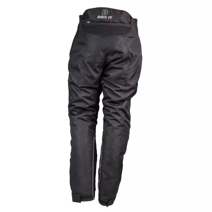 ADVENTURE WATERPROOF MOTORCYCLE PANTS / TROUSERS BIKE IT TRIPLE BLACK ULTIMATE