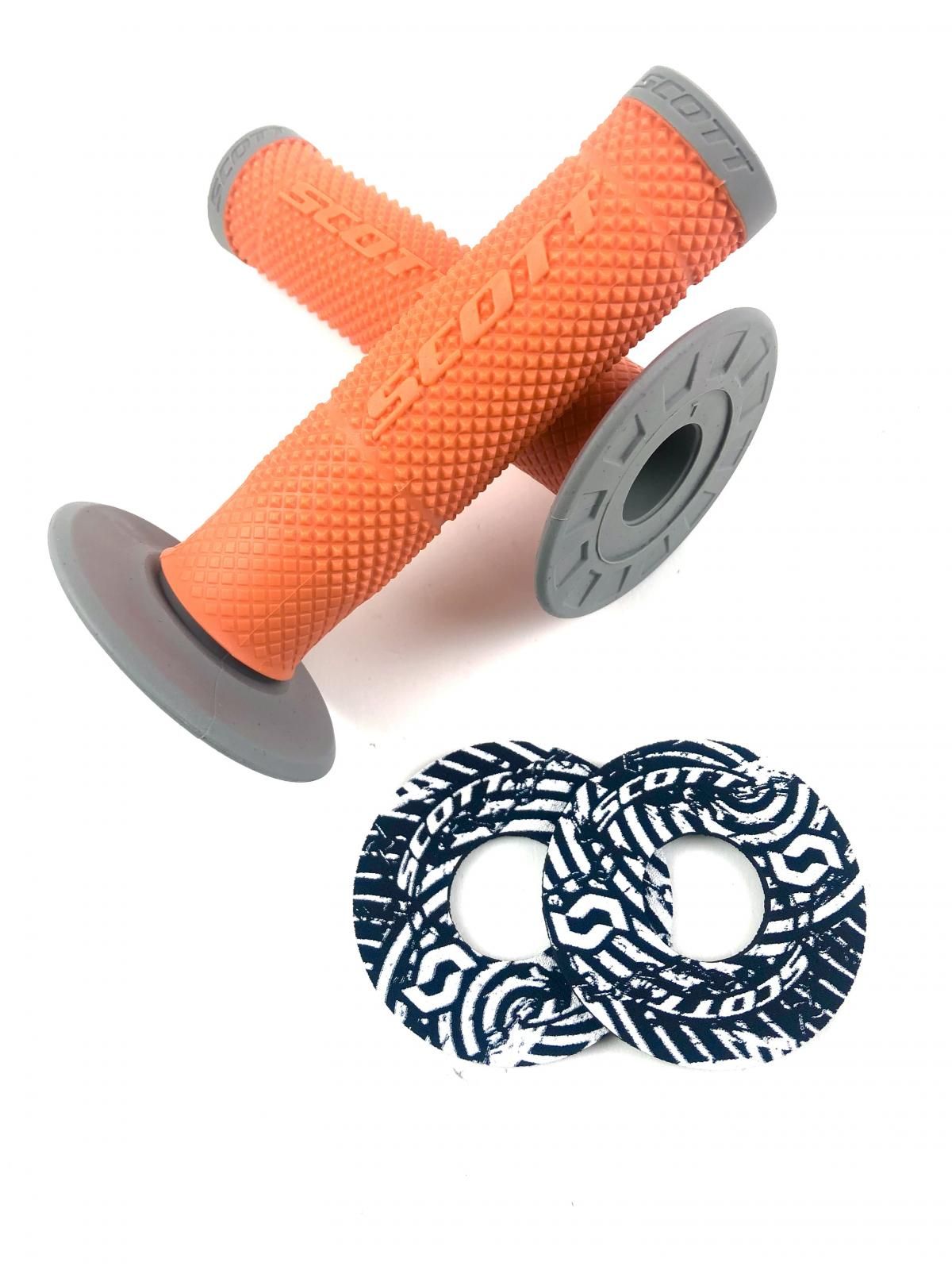 Motocross Grips MX Grips SCOTT Duece Grip FREE Donuts Orange KTM