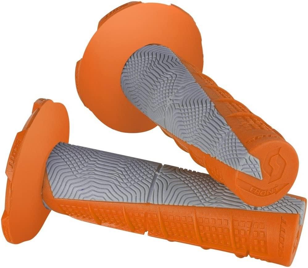 Motocross Grips MX Grips SCOTT Duece Grip FREE Donuts Orange Grey KTM