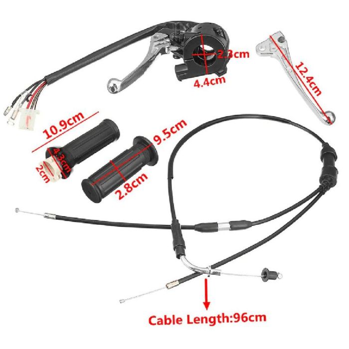 YAMAHA PW50 Full THROTTLE KIT PW 50 PEE WEE Grips Cable Levers Kit