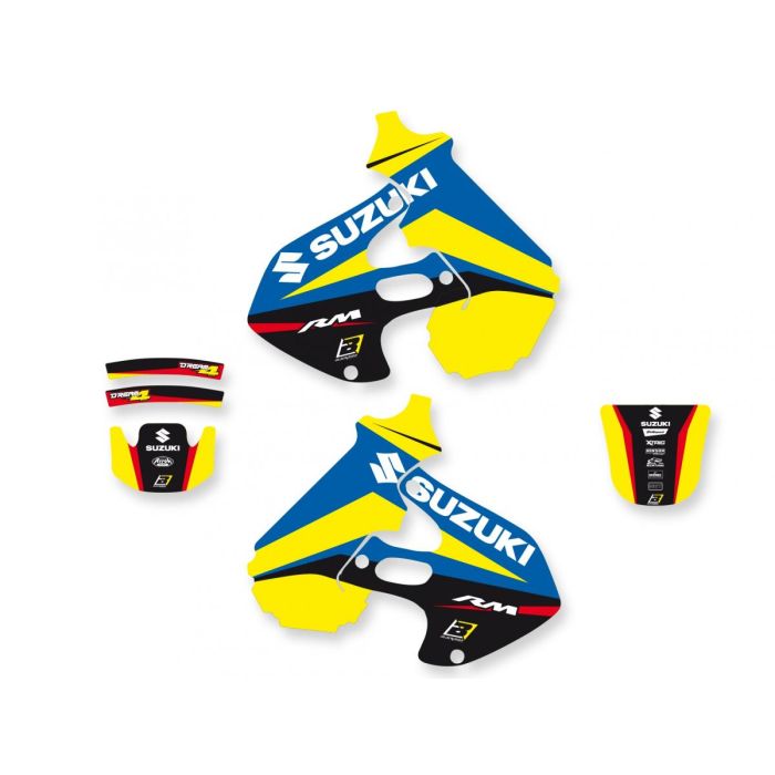 Suzuki RM 125 250 Graphics 96 97 98 99 00 Blackbird Dream 4 Sticker Kit 2310N