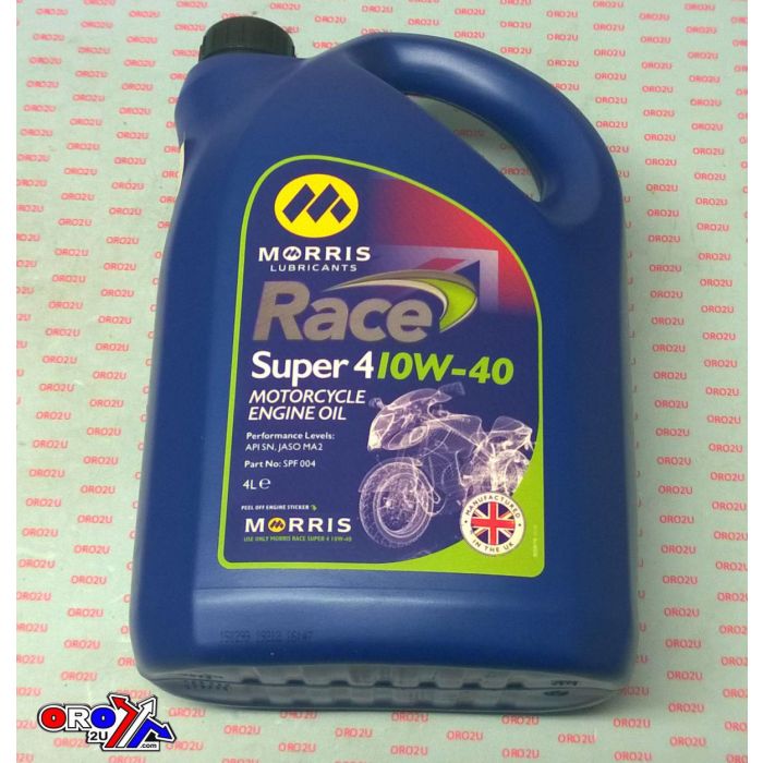 Motorcycle Engine Oil MORRIS OILS 1L / 4L RACE SUPER 4 10w40