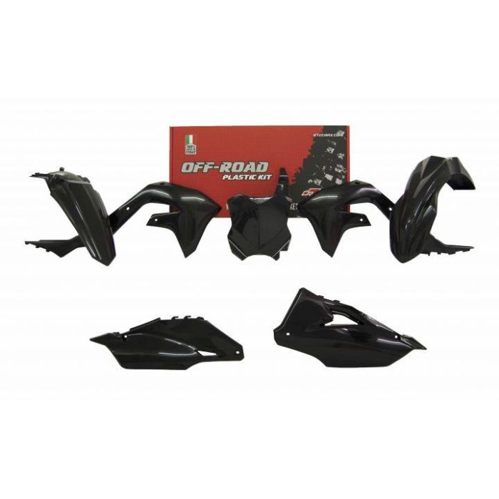 Plastic Kit KX Black Kawasaki KX 250 450 2019 2020 2021 2022 2023 2024