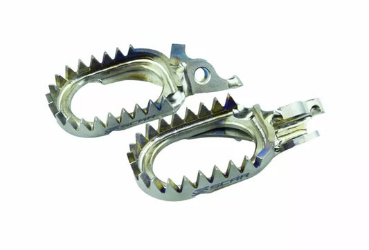 TRIUMPH TF250X Titanium Anti Mud Footpegs SCAR TF 250 X 2024 - 2025