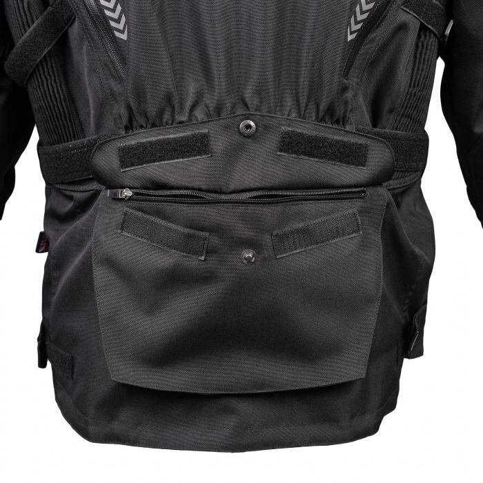 Adventure Touring Motorcycle Jacket Bike It Triple Black All-Weather Waterproof