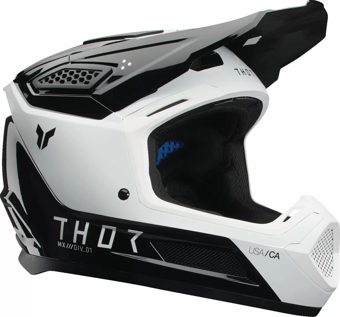 THOR Fleet Storm Helmet NEW 2025 Motocross Helmet Adult BLACK WHITE