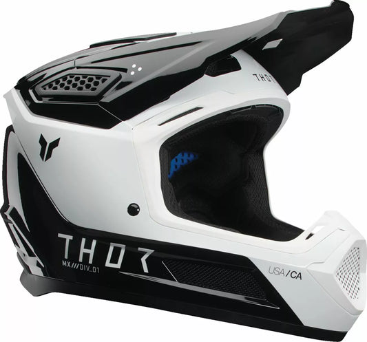 THOR Fleet Storm Helmet NEW 2025 Motocross Helmet YOUTH BLACK WHITE