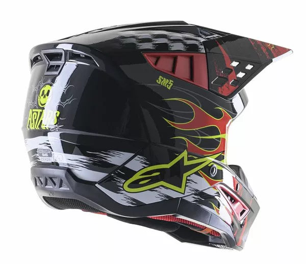 Alpinestars Supertech M5 Rash Helmet Black Red Adult